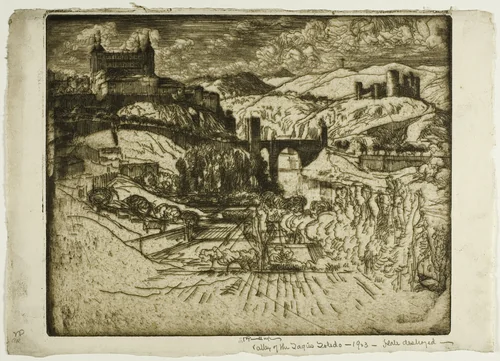 The Castles, Toledo by Joseph Pennell, print, 1903