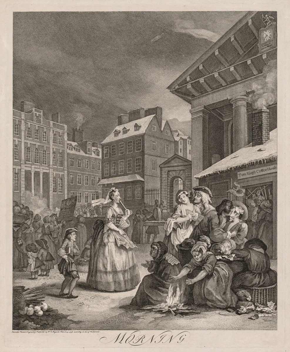 The Four Times of Day by William Hogarth, print, 1738