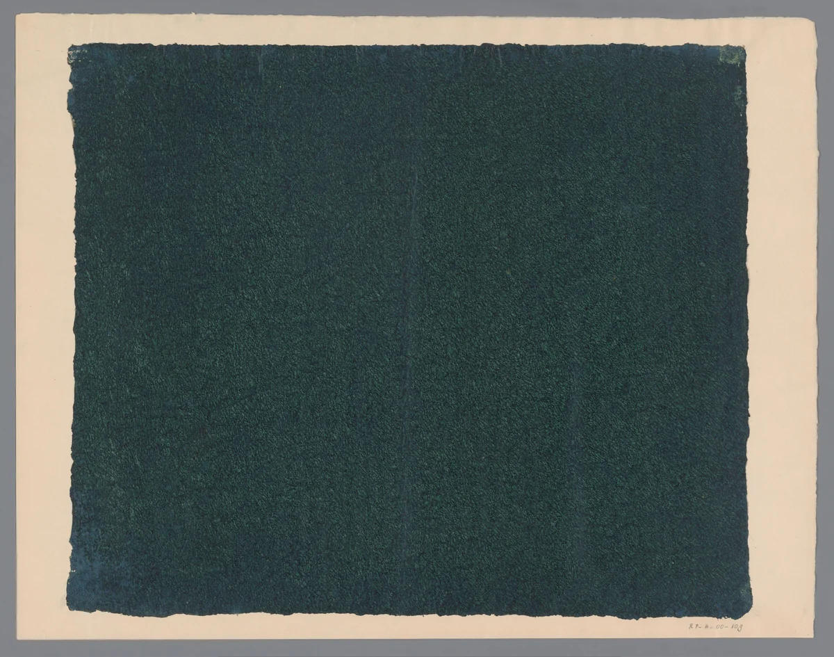 Geaderd stijfselverfpapier in groen by anonymous, other, 1700-1900