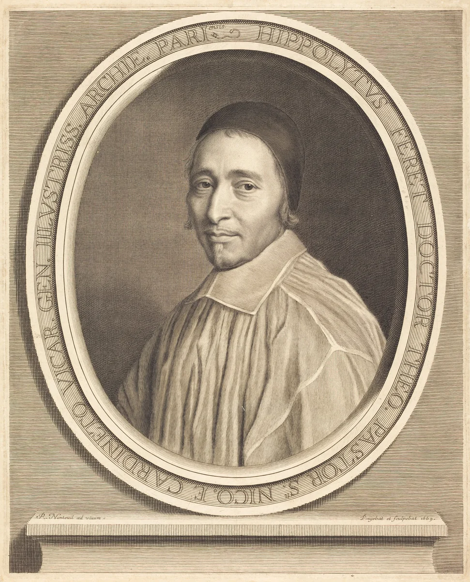 Hippolyte Feret by Robert Nanteuil, print, 1669