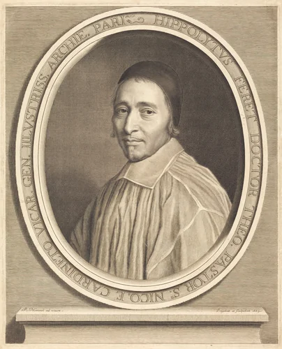 Hippolyte Feret by Robert Nanteuil, print, 1669