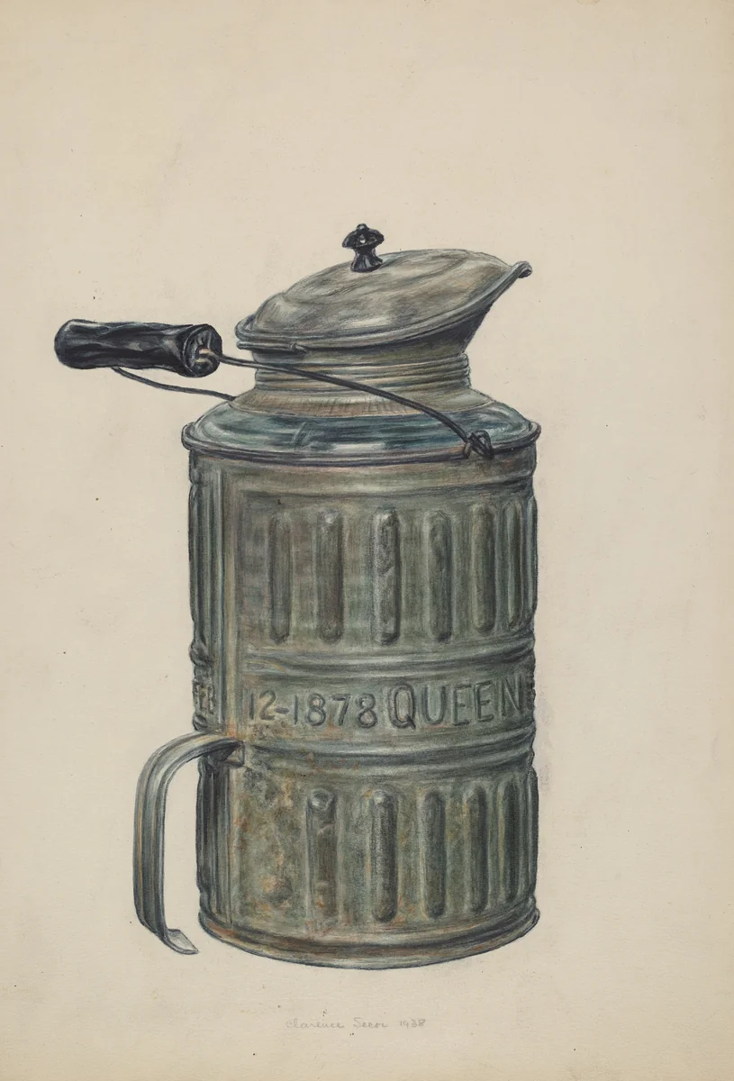 Syrup Container by Clarence Secor, index of american design, 1938