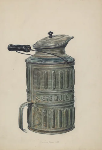Syrup Container by Clarence Secor, index of american design, 1938