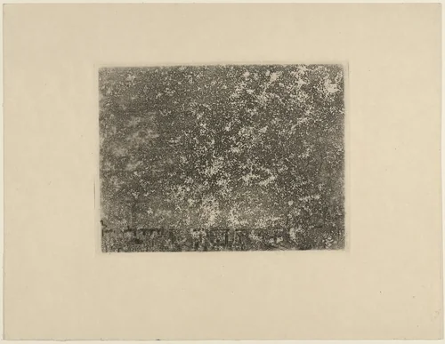 Stars in the Cemetery by James Ensor, print, 1888