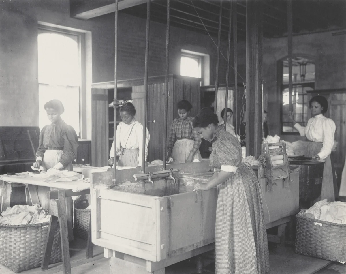 A corner of the laundry by Frances Benjamin Johnston, photograph, 1899