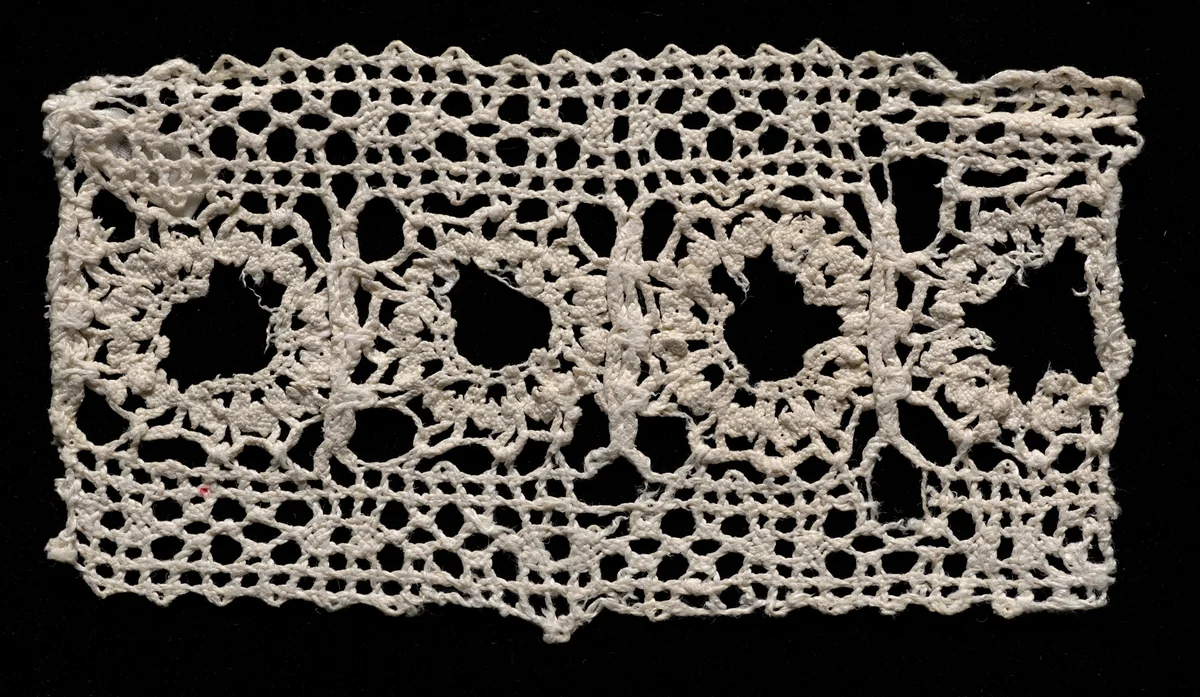 Bobbin Lace (Plaited Lace) Edging of Points by Unknown, textile, 1550-1599