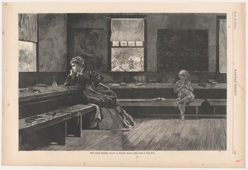 The Noon Recess (from "Harper's Weekly," Vol. XVII) by Winslow Homer, print, 1873