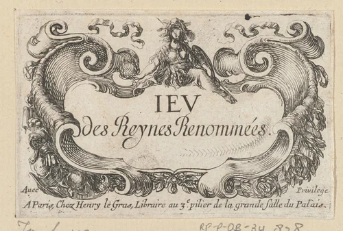 Titelprent met cartouche met tekst by Stefano della Bella, print, 1620-1664
