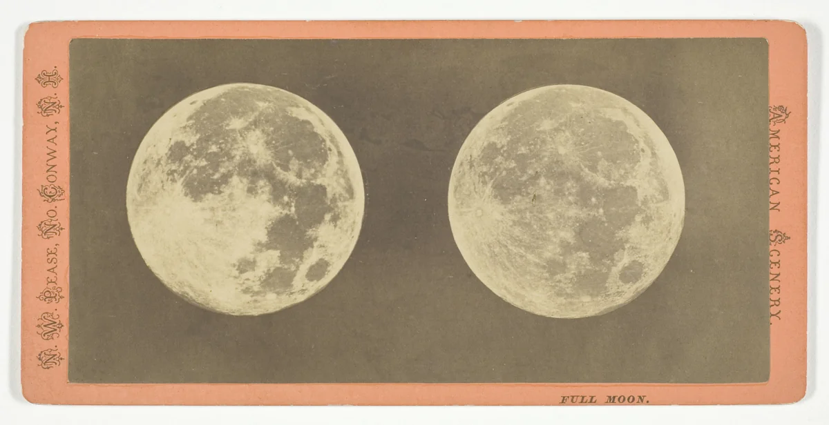 Full Moon by Nathan Pease, photograph, 1850-1874
