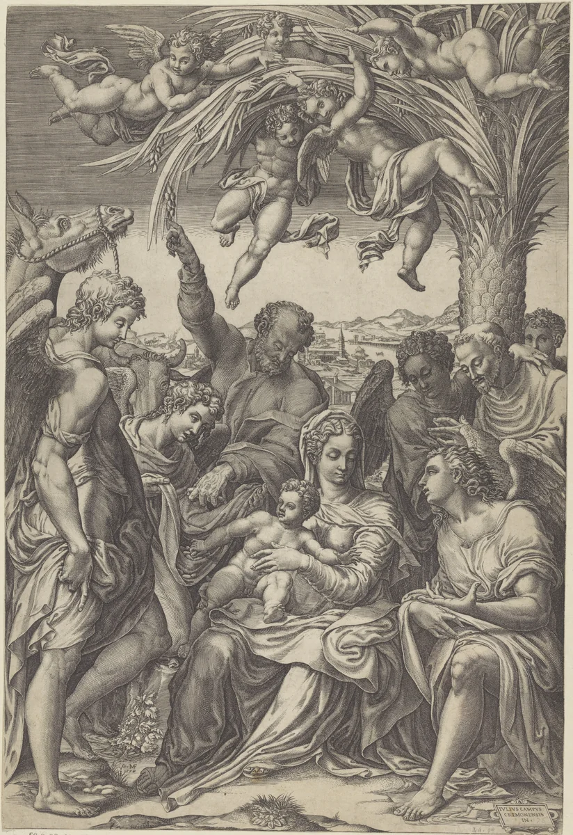 Rest on the Flight into Egypt by Unknown, print, 1578