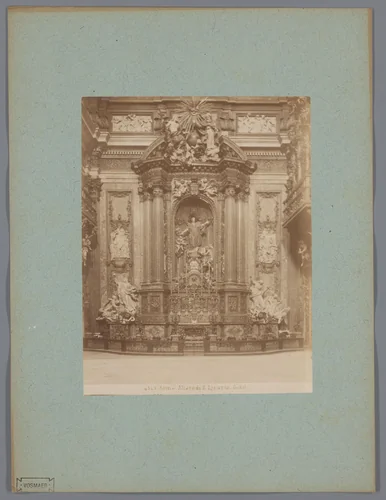 Altaar van de Sant'Ignazio te Rome, Italië by anonymous, photograph, 1851-1900