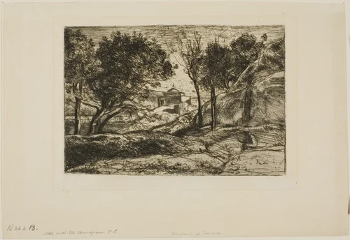 Souvenir of Tuscany by Jean-Baptiste-Camille Corot, print, 1840-1850
