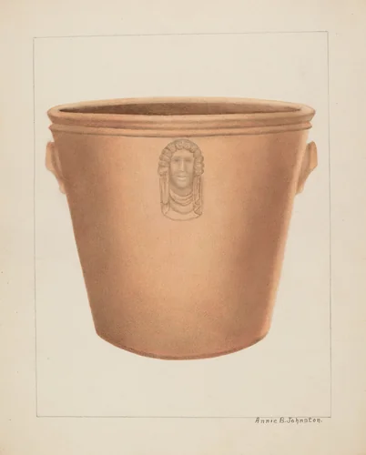 Stoneware Jar by Annie B. Johnston, index of american design, 1937