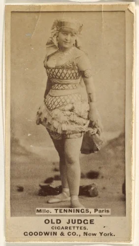 Mlle. Tennings, Paris, from the Actors and Actresses series (N171) for Old Judge Cigarettes by Goodwin & Company, photograph, 1886-1890