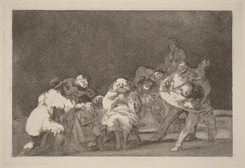 La lealtad (Loyalty) by Francisco Goya, print, 1816