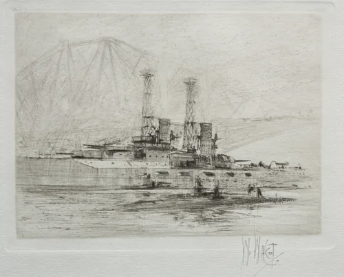 U. S. S. Delaware by William Walcot, print