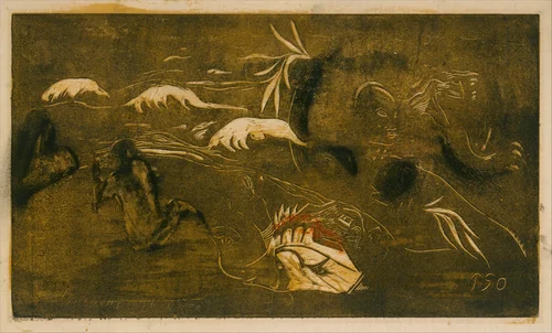 The Universe Is Created by Paul Gauguin, print, 1893-1894