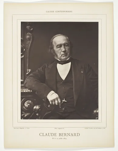 Claude Bernard by Valery French, photograph, 1871-1877