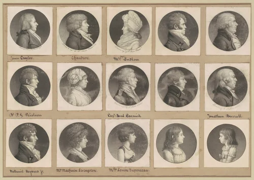 Saint-Mémin Collection of Portraits, Group 52 by Charles B. J. Févret de Saint-Mémin, volume, 1796-1809