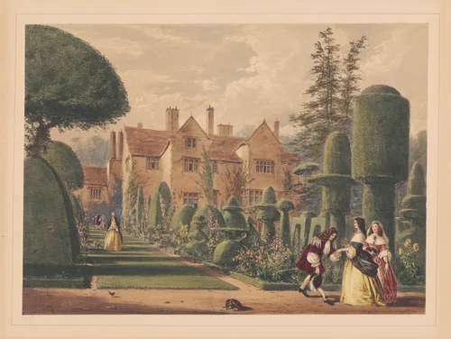 Garden Turns, Westmorland by Joseph Nash, print, 1849