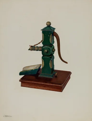 Toy Pump by Arsen Maralian, index of american design, 1935-1942