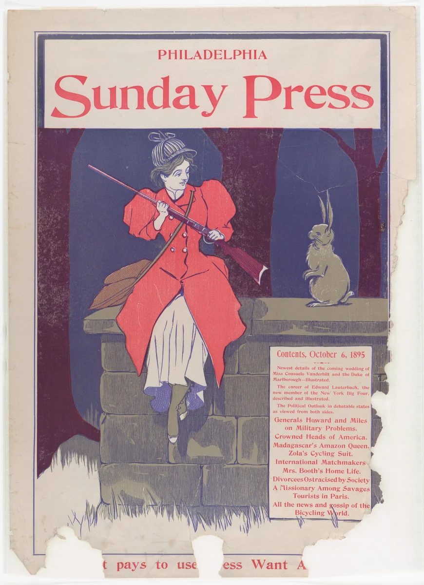 Philadelphia Sunday Press: October 6th by George Reiter Brill, print, 1895