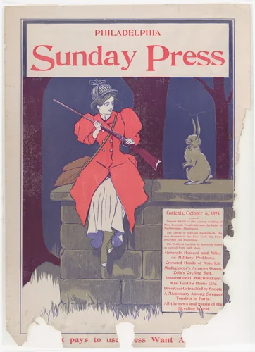 Philadelphia Sunday Press: October 6th by George Reiter Brill, print, 1895