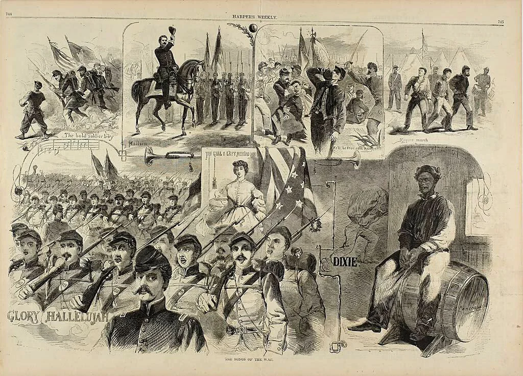 The Songs of the War by Winslow Homer, print, 1861