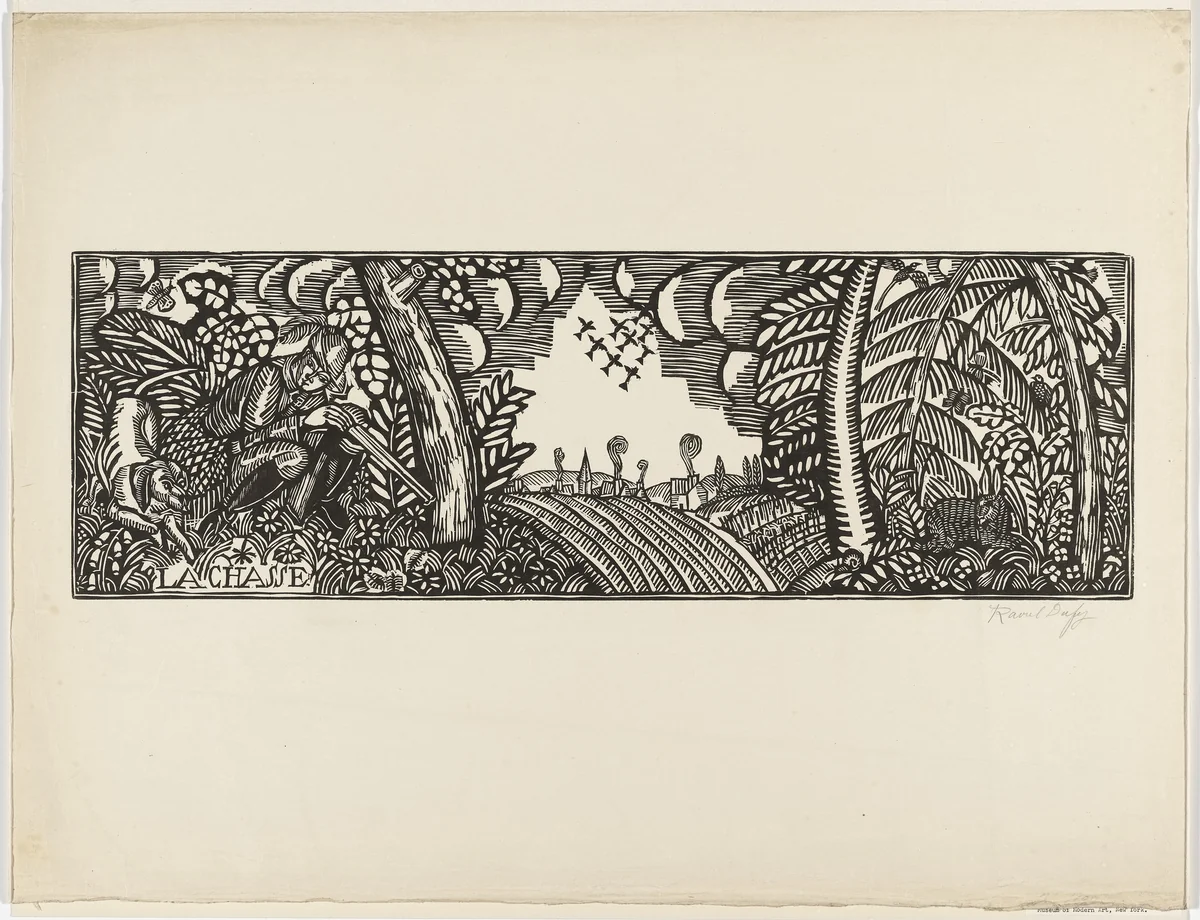Hunting by Raoul Dufy, print, 1912