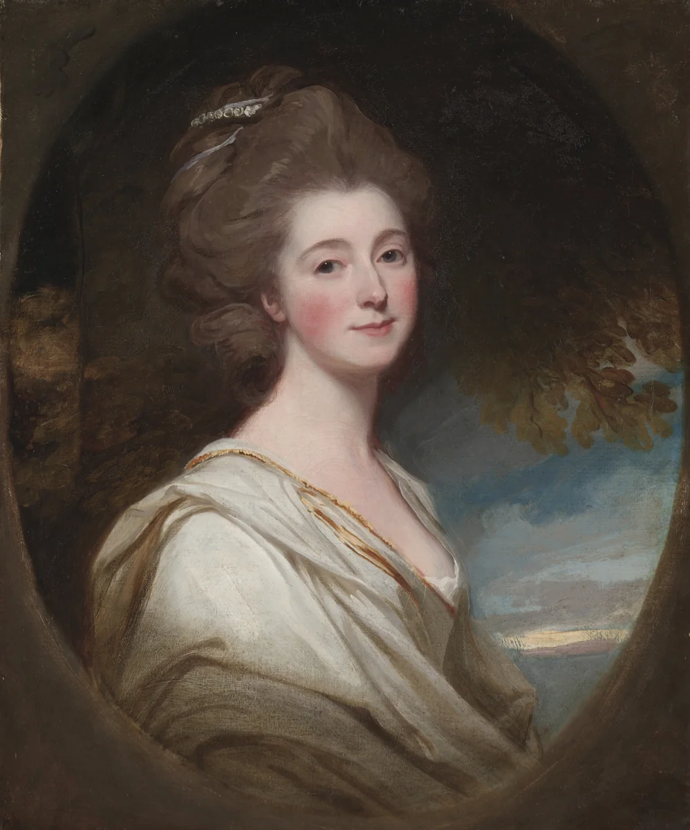 Portrait of Jane Hoskyns by George Romney, painting, 1778-1780