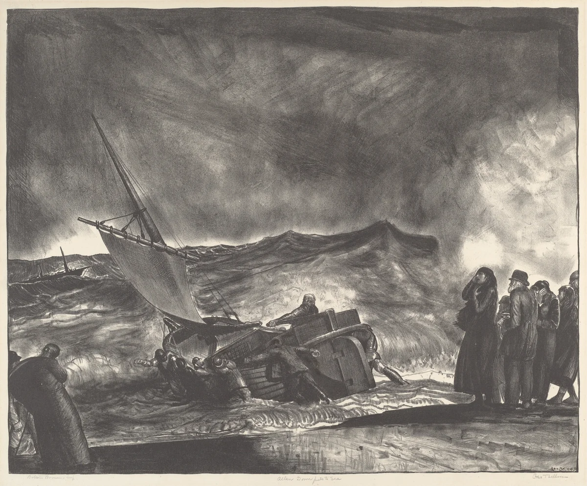 Allan Donn Puts to Sea by George Bellows, print, 1923