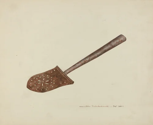 Spatula by John Swientochowski, index of american design, 1939