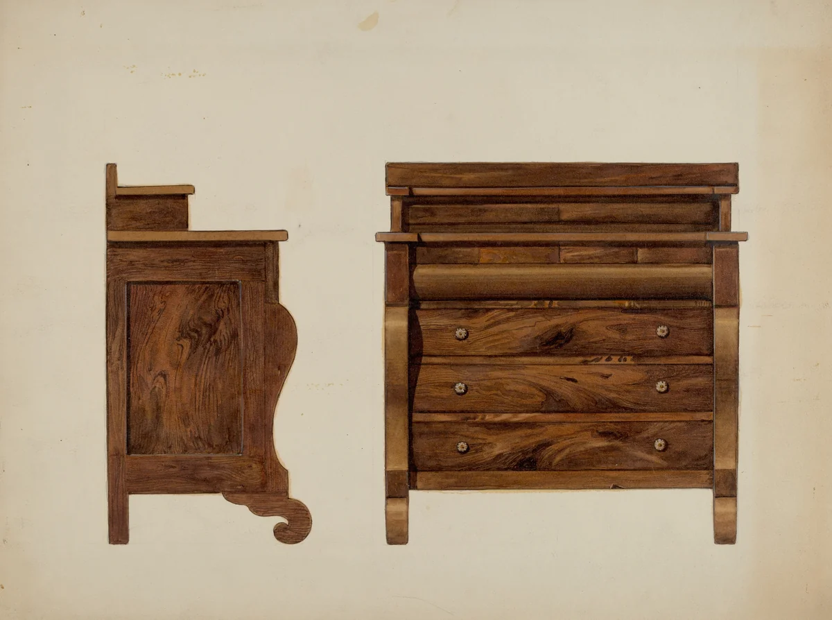 Dresser by Dana Bartlett, index of american design, 1937