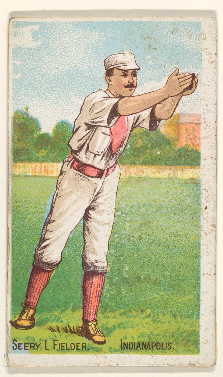 Seery (Hands Outstretched), Left Field, Indianapolis, from the Gold Coin series (N284) for Gold Coin Chewing Tobacco by D. Buchner & Co., print, 1887