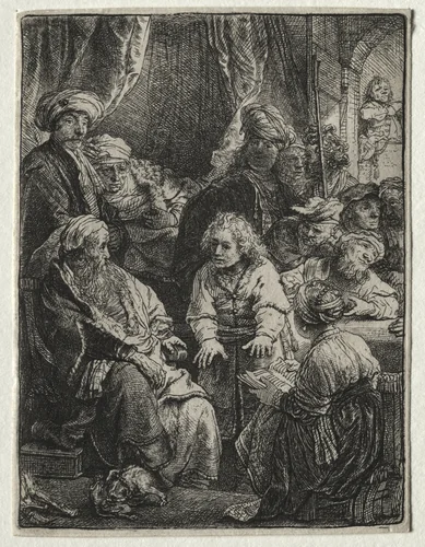 Joseph Telling his Dreams by Rembrandt van Rijn, print, 1638