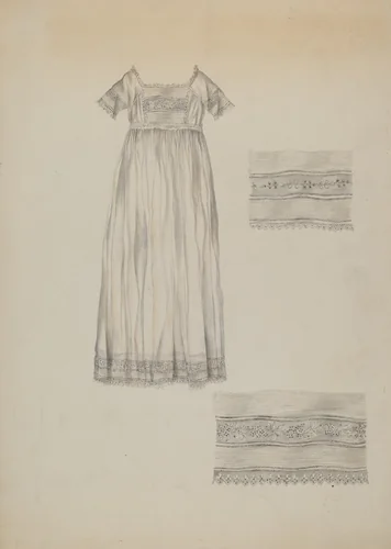 Infant's Baptismal Dress by Sarah F. Williams, index of american design, 1938