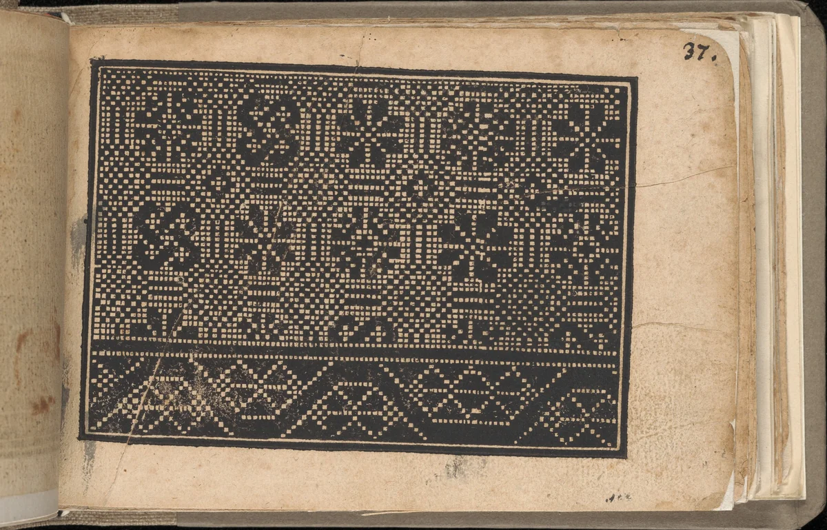 Schön newes Modelbuch (Page 62r) by Sigismundus Latomus, book, 1608