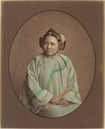 Fille de Sootchow (Suzhou Girl) by Raimund von Stillfried, photograph, 1870-1879
