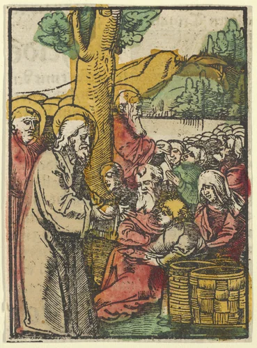The Feeding of the 5000, from Das Plenarium by Hans Schäufelein, print, 1517