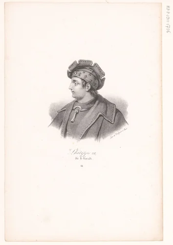 Portret van Filips III van Frankrijk by anonymous, print, 1818-1842