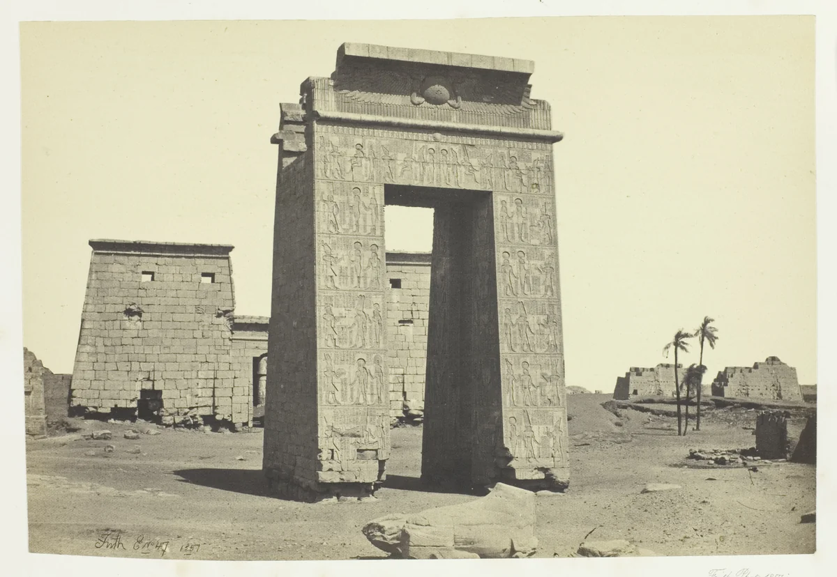 Sculptured Gateway, Karnac by Francis Frith, photograph, 1857