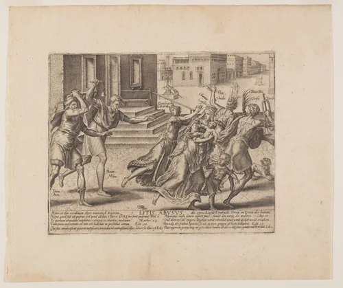 To Each His Own, from Litis Abusus (The Abuses of the Law) by Hendrick Goltzius, print, 1571-1581