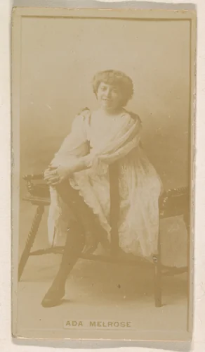 Ada Melrose, from the Actresses series (N245) issued by Kinney Brothers to promote Sweet Caporal Cigarettes by Kinney Brothers Tobacco Company, photograph, 1890