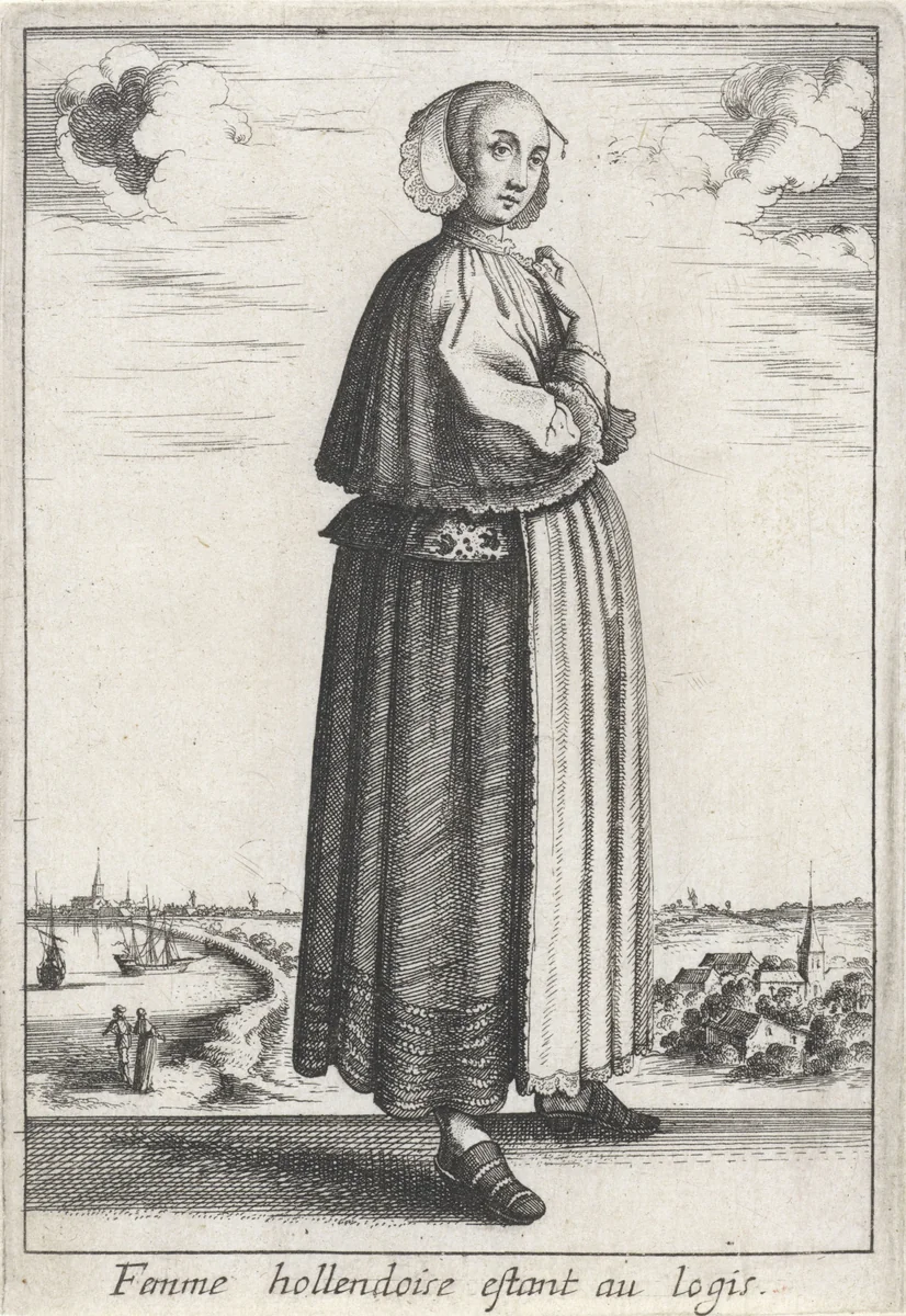 Femme hollendoise estant au logis by anonymous, print, 1662