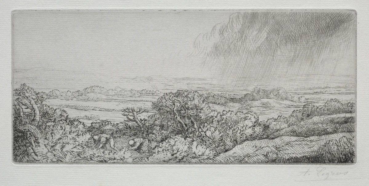 Les Ramasseurs des Champignons by Alphonse Legros, print, 1857-1911