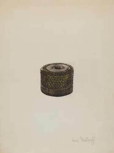 Inkwell by Anne Mentzoff, index of american design, 1935-1942