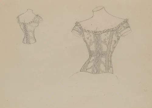 Corset by Sylvia Dezon, index of american design, 1935-1942
