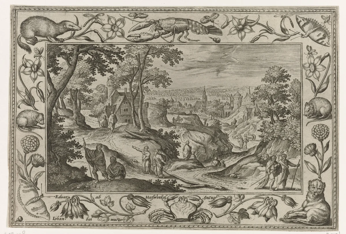 Uitzending van de apostelen by Unknown, print, 1582-1586