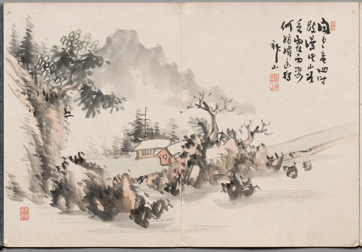 Painting Six from Album of Paintings by Haizan by Yoshitsugu Haizan, painting, 1870-1915