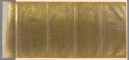 Goud gevlekt bruingeel papier by anonymous, other, 1900-1985
